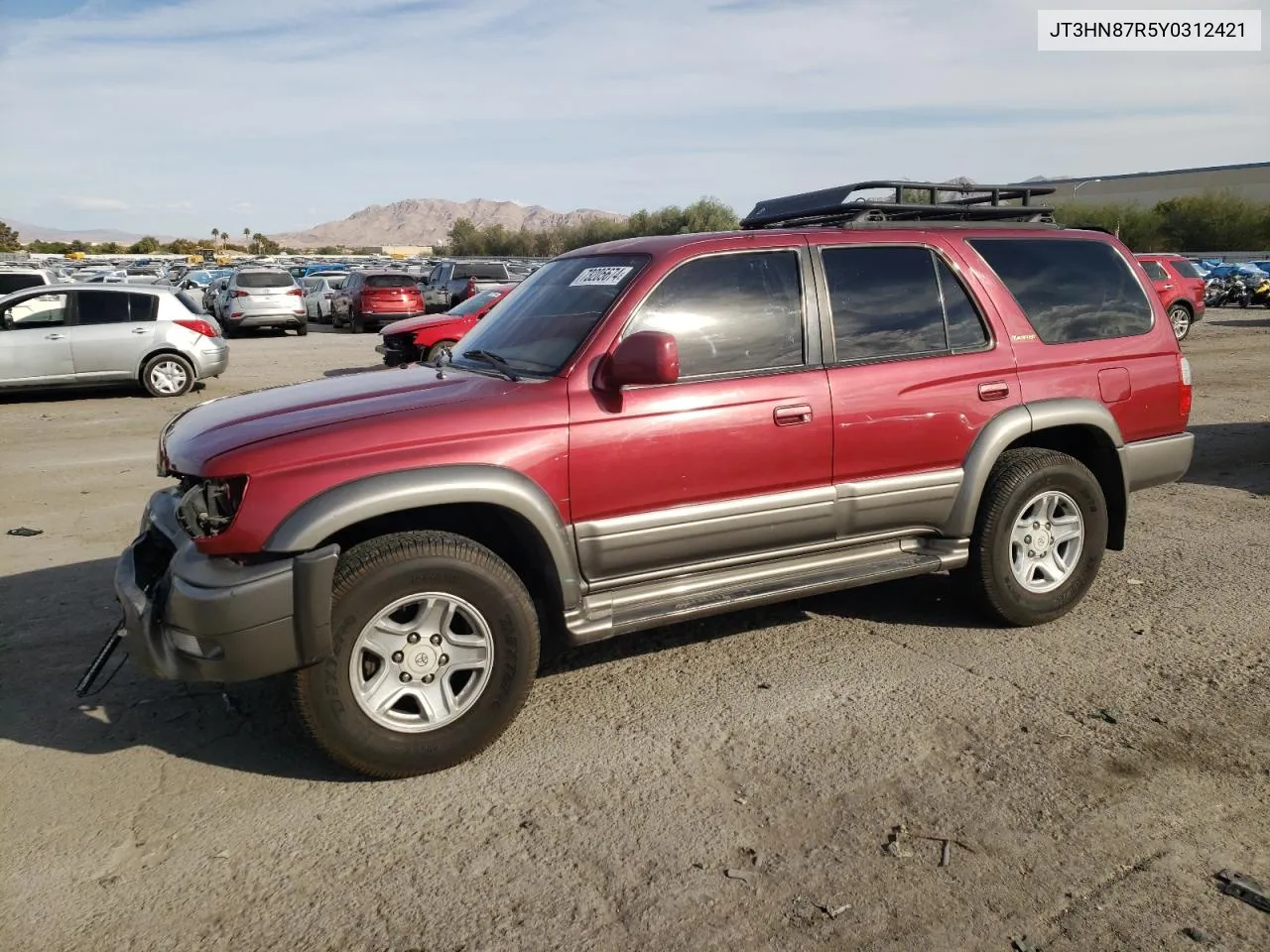 2000 Toyota 4Runner Limited VIN: JT3HN87R5Y0312421 Lot: 73205674