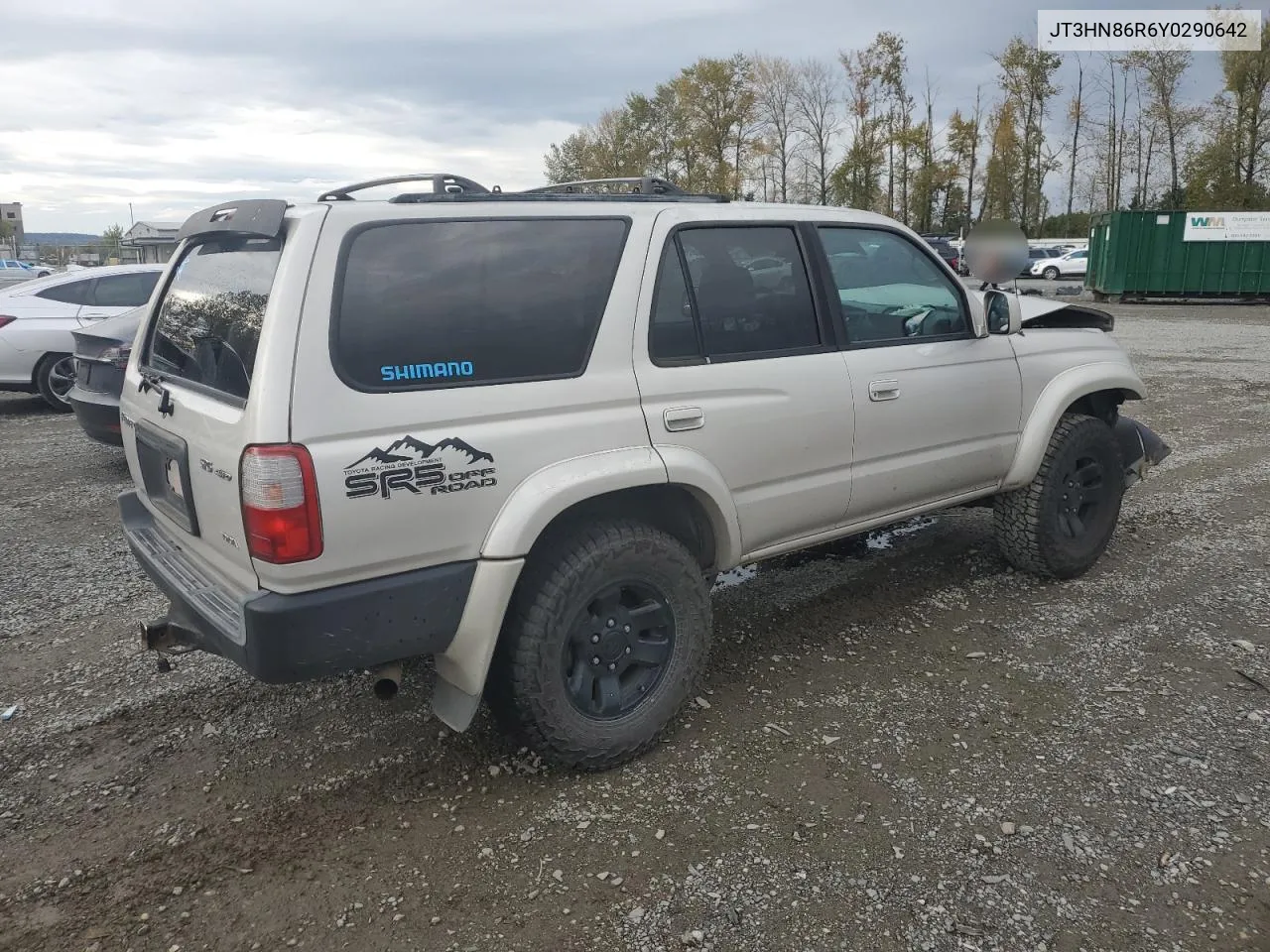 2000 Toyota 4Runner Sr5 VIN: JT3HN86R6Y0290642 Lot: 73320224