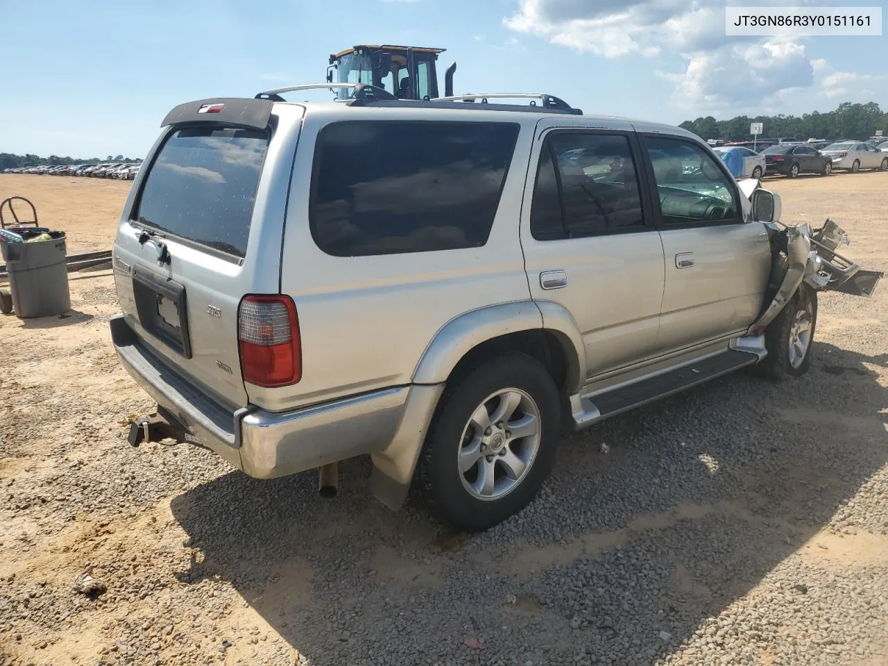 2000 Toyota 4Runner Sr5 VIN: JT3GN86R3Y0151161 Lot: 73509164