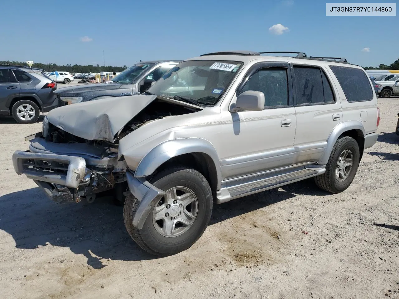 2000 Toyota 4Runner Limited VIN: JT3GN87R7Y0144860 Lot: 73705654