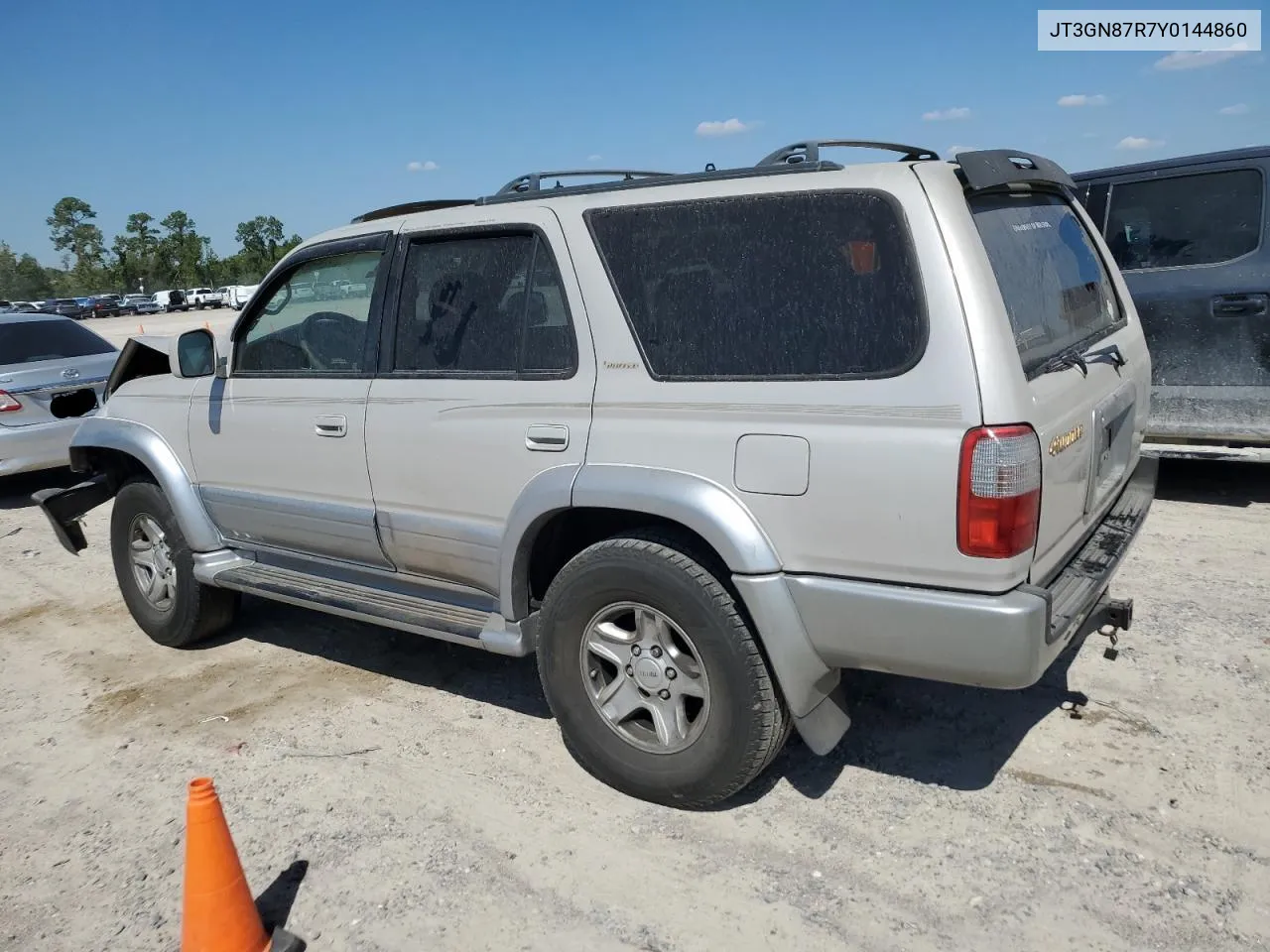 2000 Toyota 4Runner Limited VIN: JT3GN87R7Y0144860 Lot: 73705654