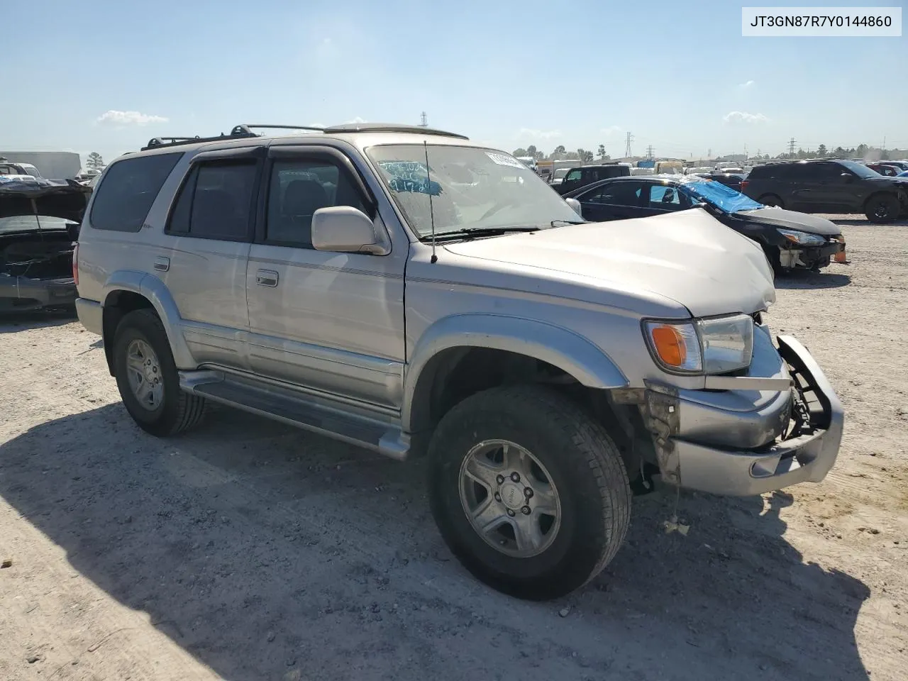 2000 Toyota 4Runner Limited VIN: JT3GN87R7Y0144860 Lot: 73705654