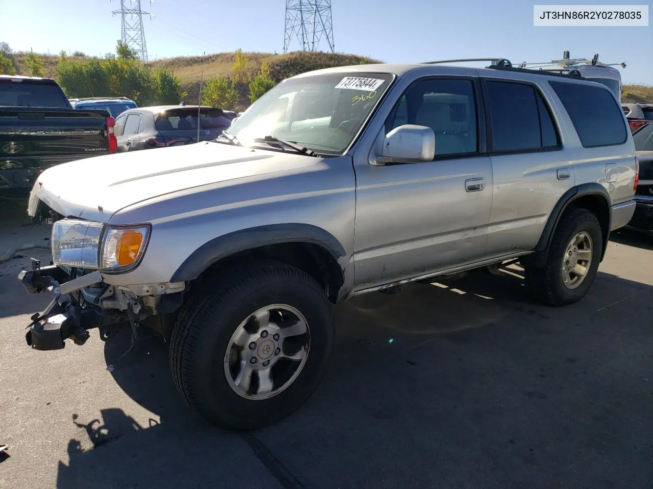 2000 Toyota 4Runner Sr5 VIN: JT3HN86R2Y0278035 Lot: 73775844