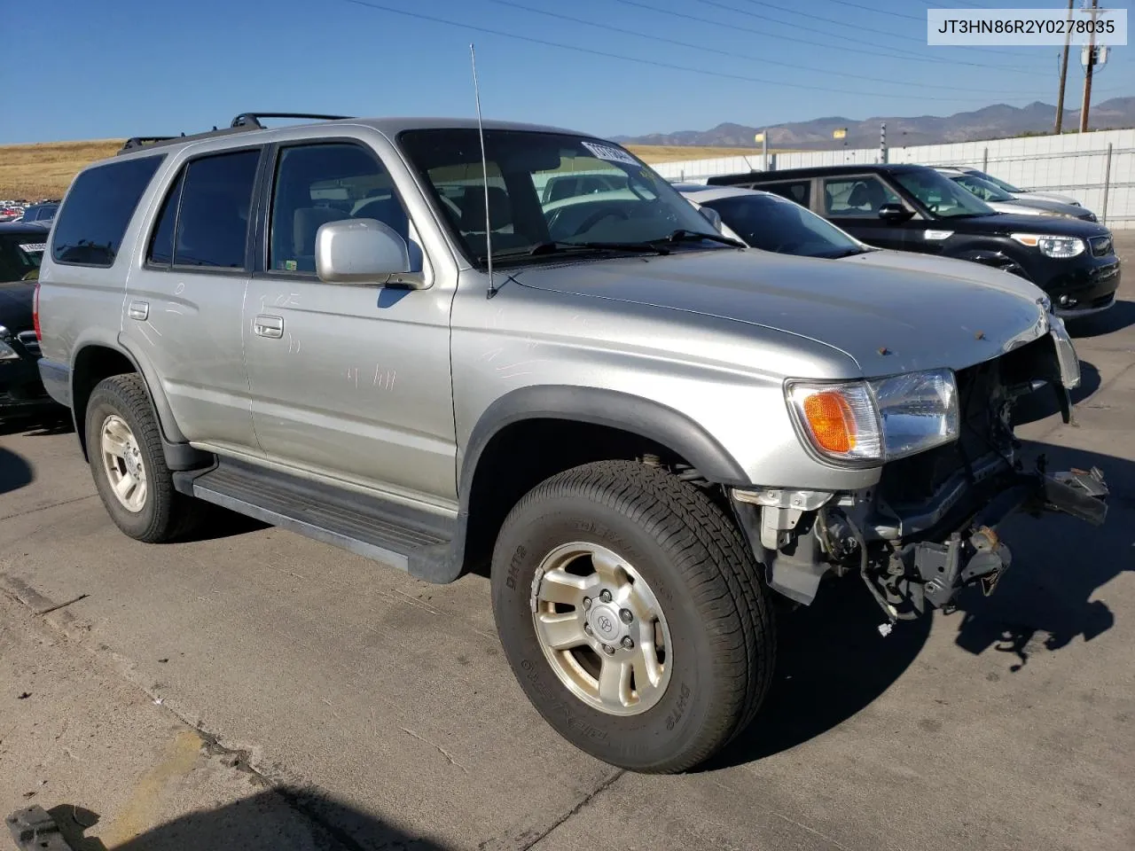 2000 Toyota 4Runner Sr5 VIN: JT3HN86R2Y0278035 Lot: 73775844