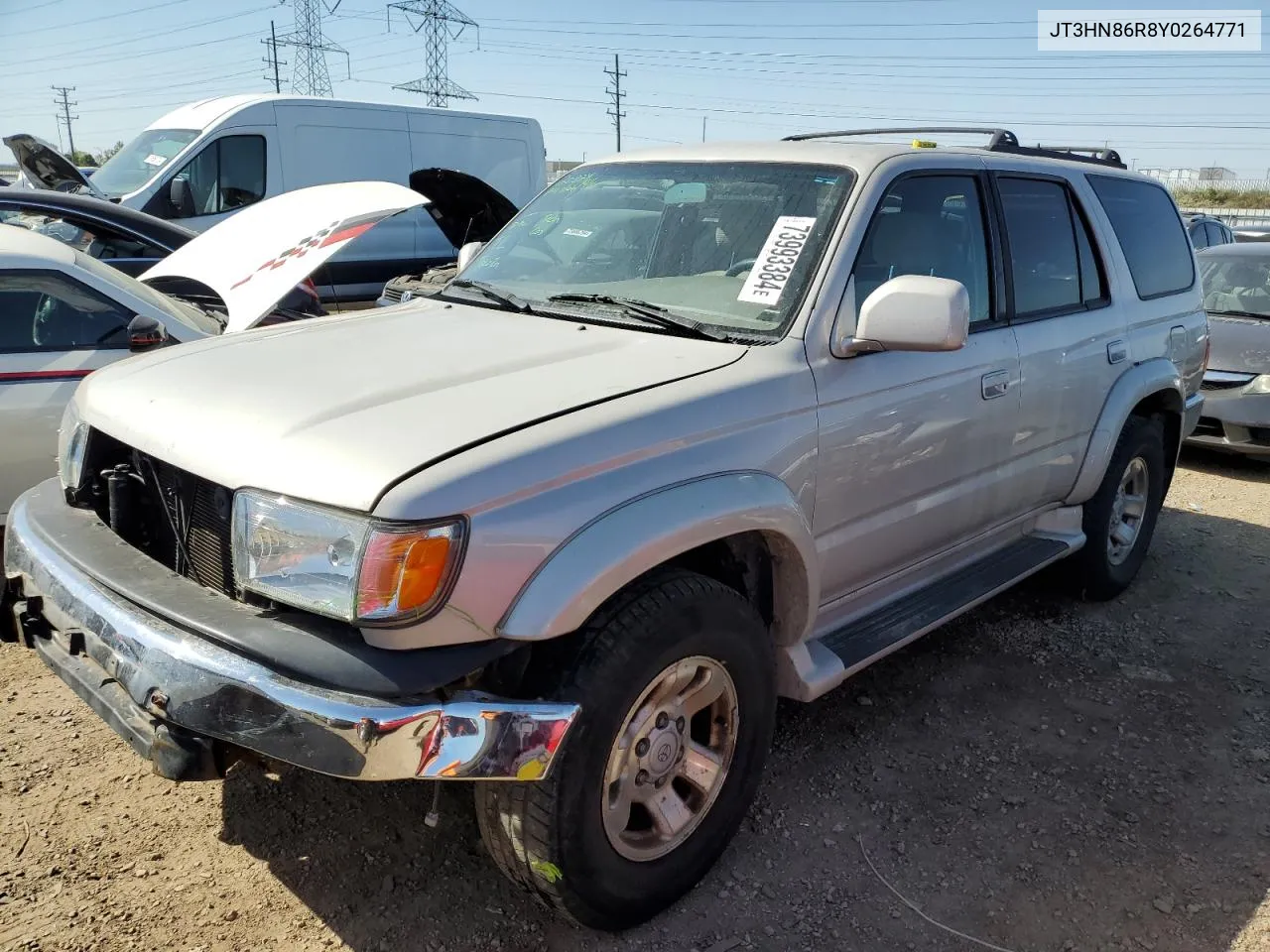 2000 Toyota 4Runner Sr5 VIN: JT3HN86R8Y0264771 Lot: 73993384