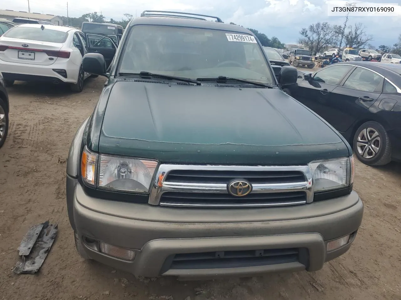 2000 Toyota 4Runner Limited VIN: JT3GN87RXY0169090 Lot: 74299174