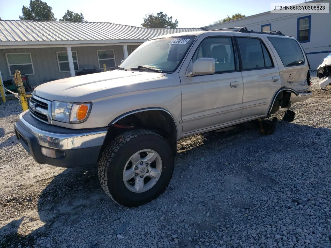 2000 Toyota 4Runner Sr5 VIN: JT3HN86R3Y0308823 Lot: 74324754