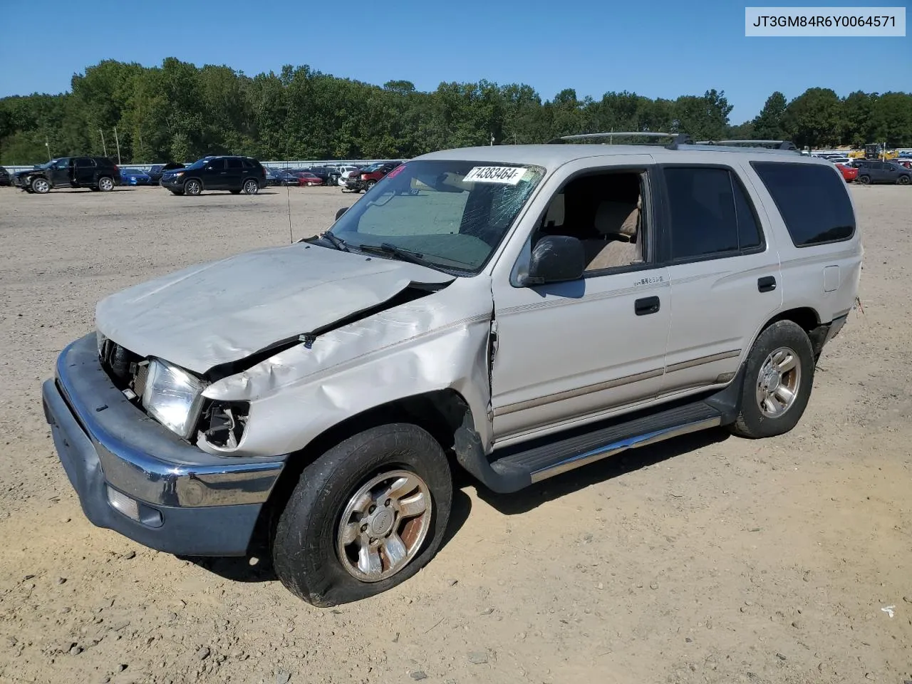 2000 Toyota 4Runner VIN: JT3GM84R6Y0064571 Lot: 74383464