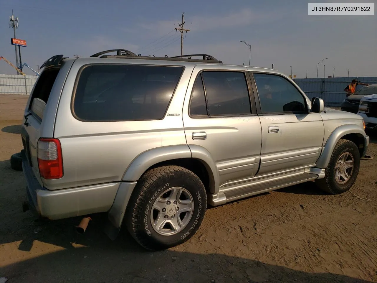 2000 Toyota 4Runner Limited VIN: JT3HN87R7Y0291622 Lot: 75407404