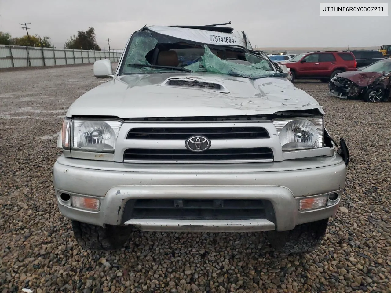 2000 Toyota 4Runner Sr5 VIN: JT3HN86R6Y0307231 Lot: 75744604