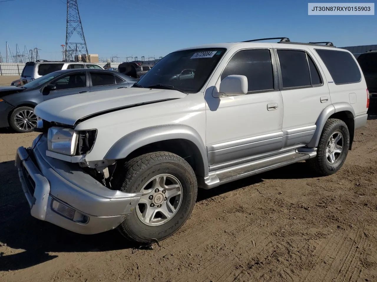 2000 Toyota 4Runner Limited VIN: JT3GN87RXY0155903 Lot: 76729084