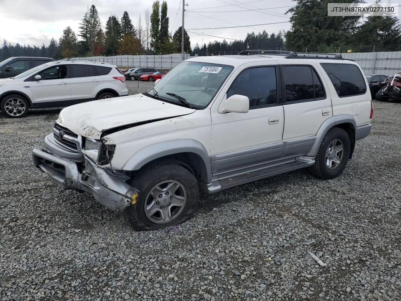 2000 Toyota 4Runner Limited VIN: JT3HN87RXY0277150 Lot: 77575304