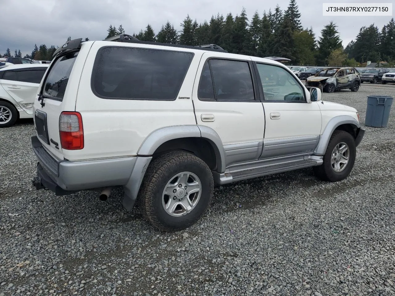 2000 Toyota 4Runner Limited VIN: JT3HN87RXY0277150 Lot: 77575304