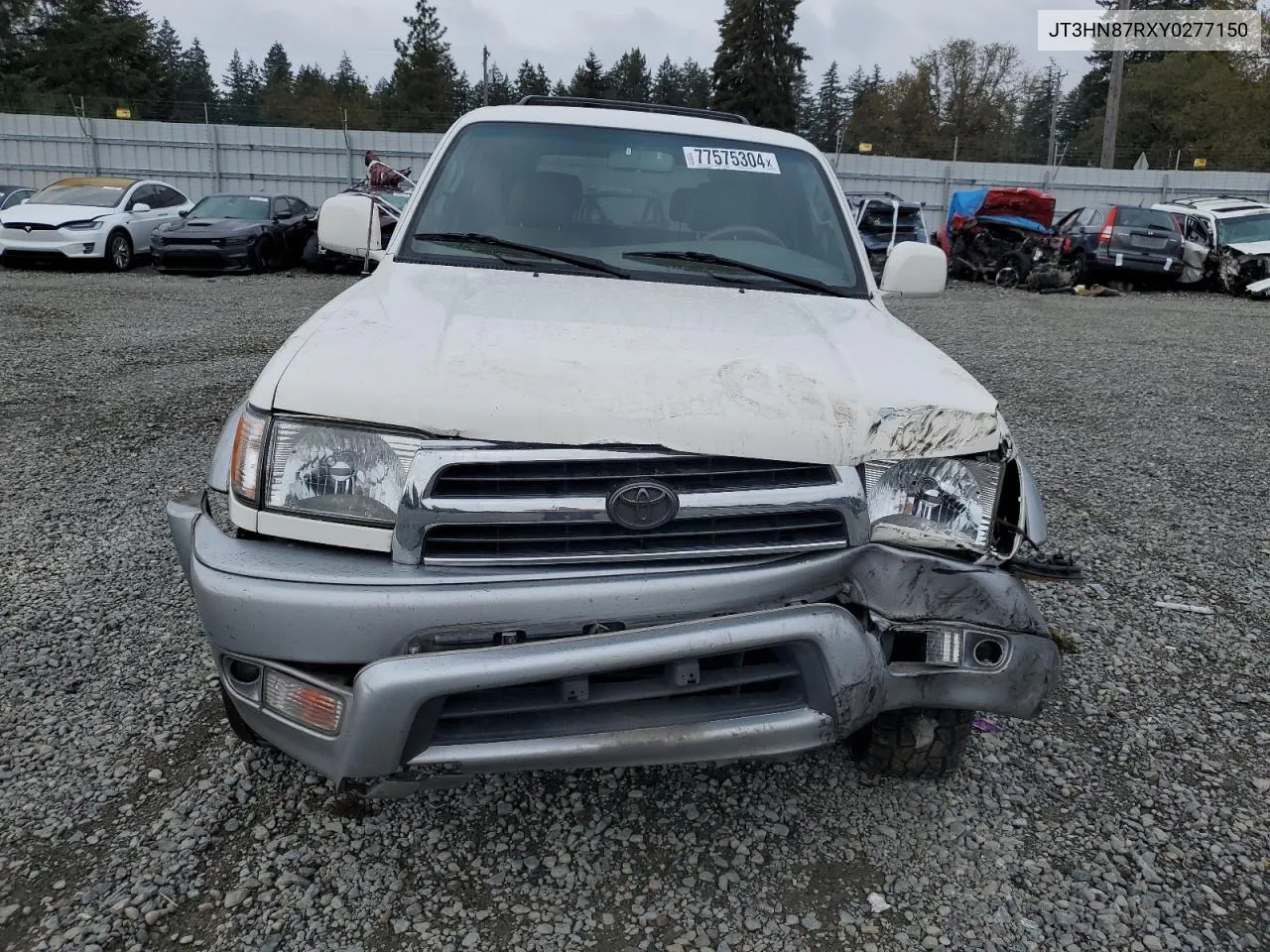 2000 Toyota 4Runner Limited VIN: JT3HN87RXY0277150 Lot: 77575304