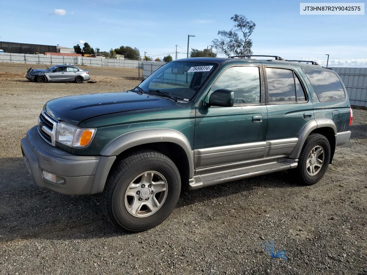 2000 Toyota 4Runner Limited VIN: JT3HN87R2Y9042575 Lot: 78499314