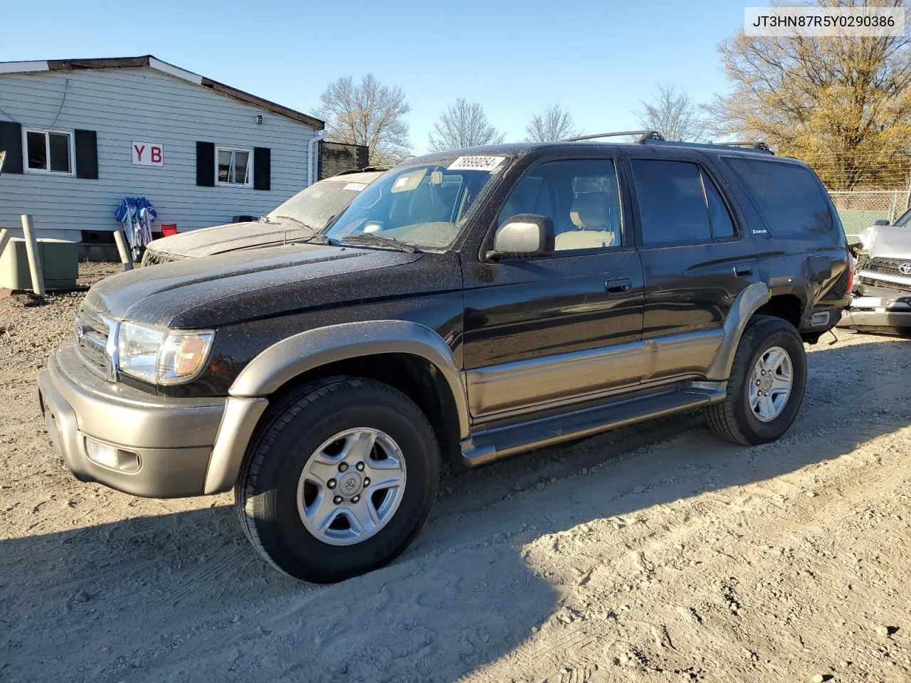 2000 Toyota 4Runner Limited VIN: JT3HN87R5Y0290386 Lot: 78899054