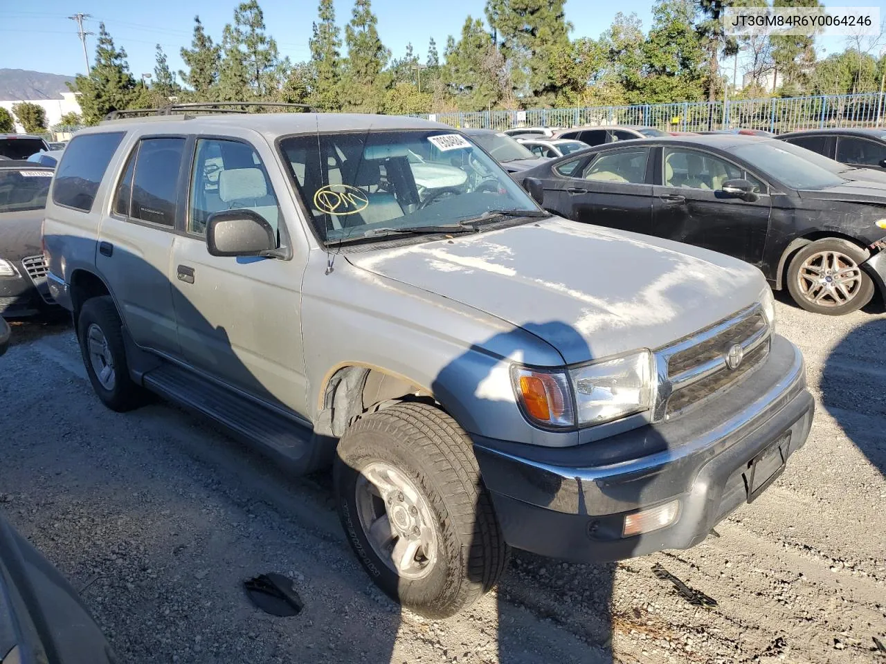 2000 Toyota 4Runner VIN: JT3GM84R6Y0064246 Lot: 79364684