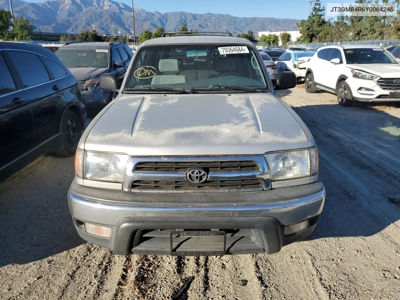 2000 Toyota 4Runner VIN: JT3GM84R6Y0064246 Lot: 79364684