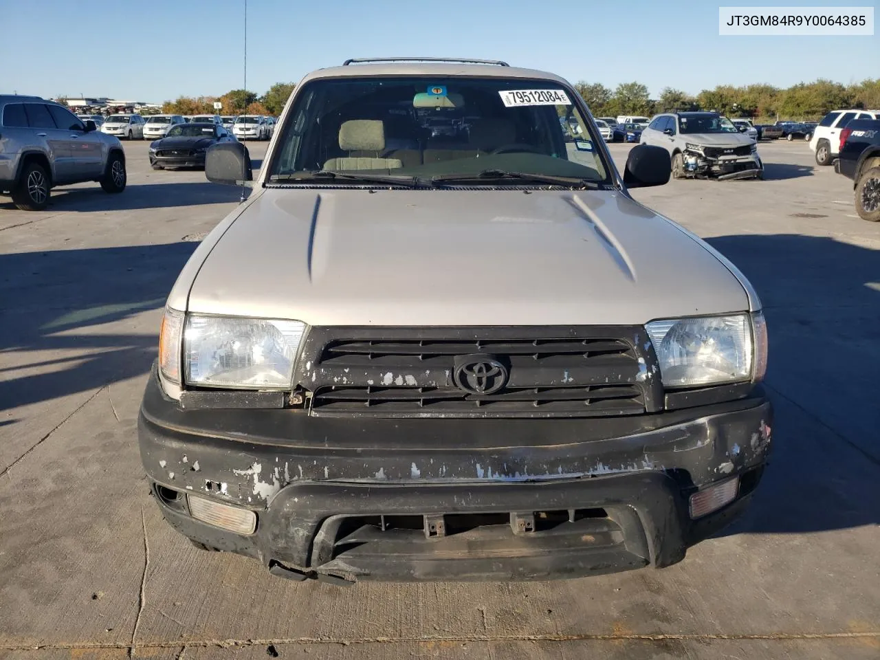 2000 Toyota 4Runner VIN: JT3GM84R9Y0064385 Lot: 79512084