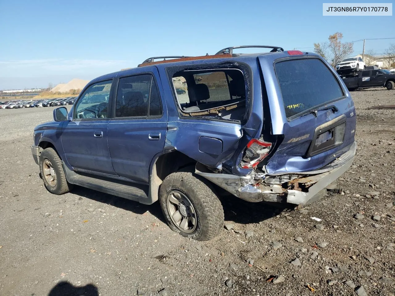 2000 Toyota 4Runner Sr5 VIN: JT3GN86R7Y0170778 Lot: 79709154