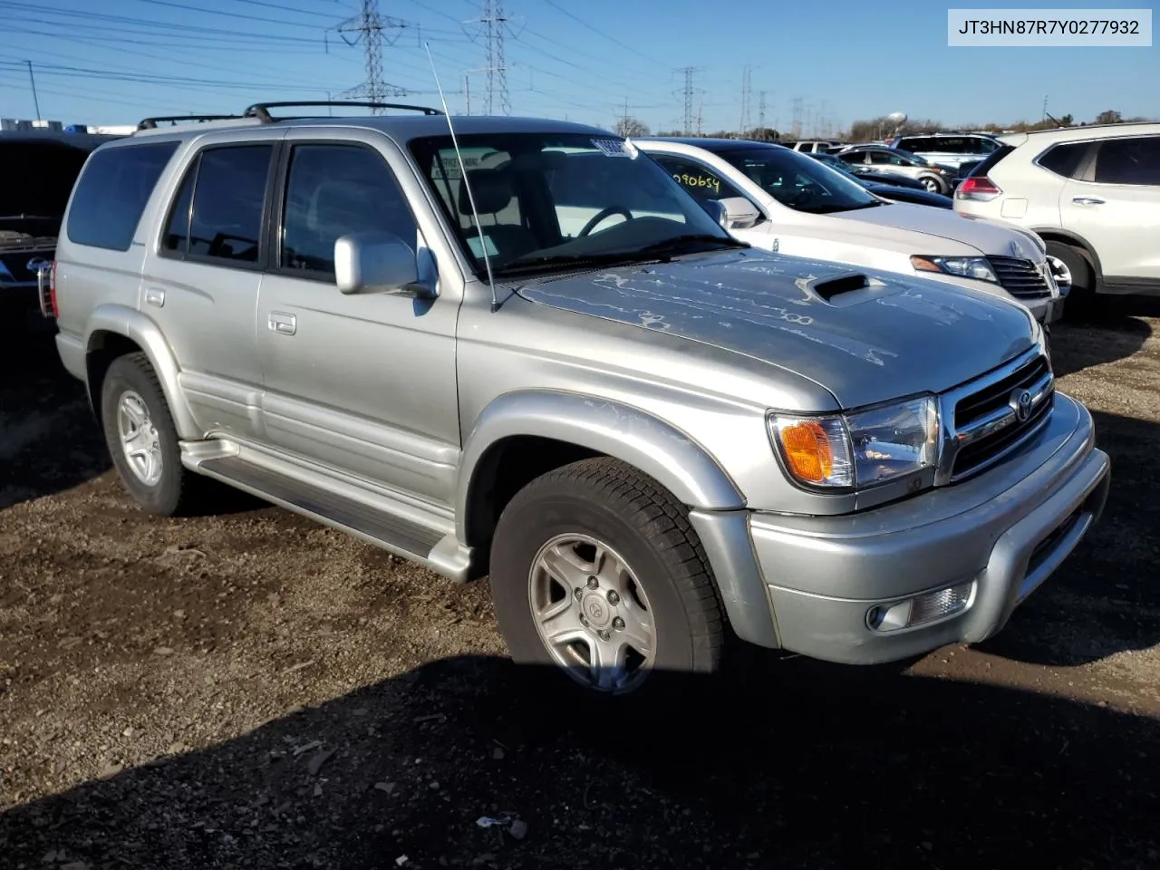 2000 Toyota 4Runner Limited VIN: JT3HN87R7Y0277932 Lot: 79880574