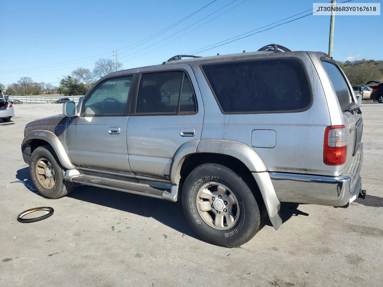 2000 Toyota 4Runner Sr5 VIN: JT3GN86R3Y0167618 Lot: 80213274