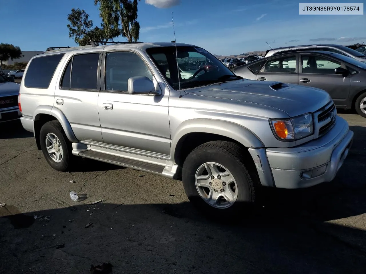 2000 Toyota 4Runner Sr5 VIN: JT3GN86R9Y0178574 Lot: 80506114