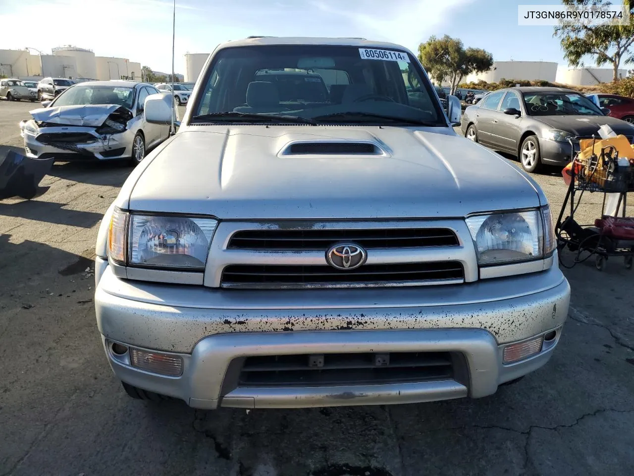 2000 Toyota 4Runner Sr5 VIN: JT3GN86R9Y0178574 Lot: 80506114