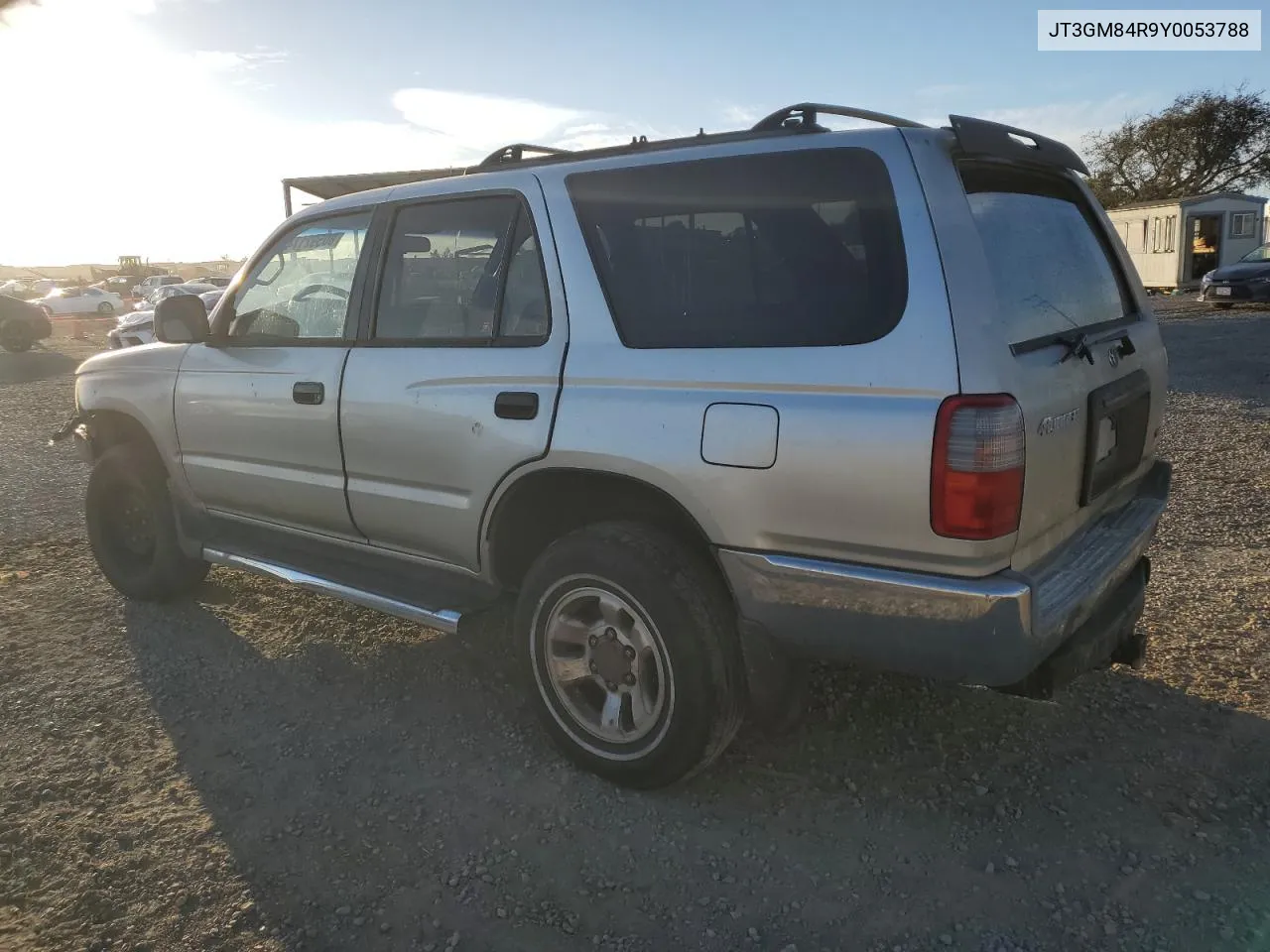 2000 Toyota 4Runner VIN: JT3GM84R9Y0053788 Lot: 80592174