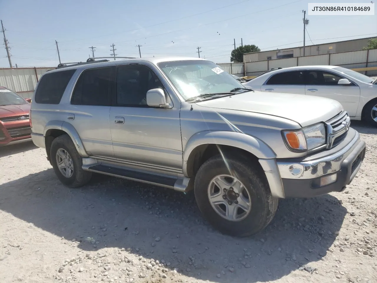 2001 Toyota 4Runner Sr5 VIN: JT3GN86R410184689 Lot: 53482694