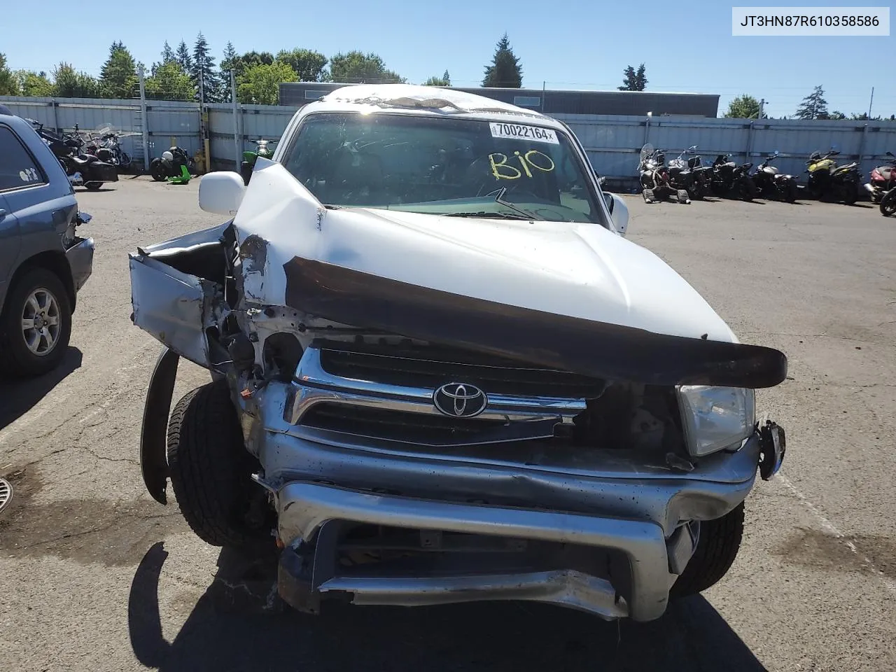 2001 Toyota 4Runner Limited VIN: JT3HN87R610358586 Lot: 70022164