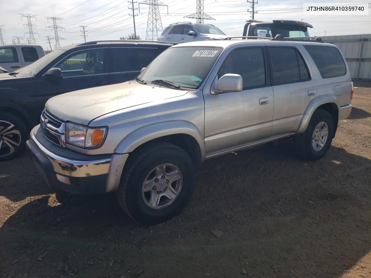 2001 Toyota 4Runner Sr5 VIN: JT3HN86R410359740 Lot: 71617394