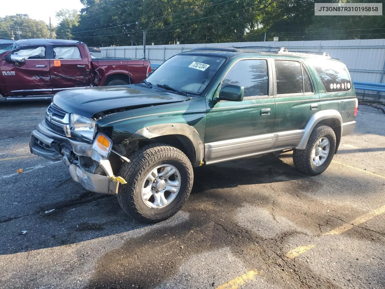 2001 Toyota 4Runner Limited VIN: JT3GN87R310195858 Lot: 72521204