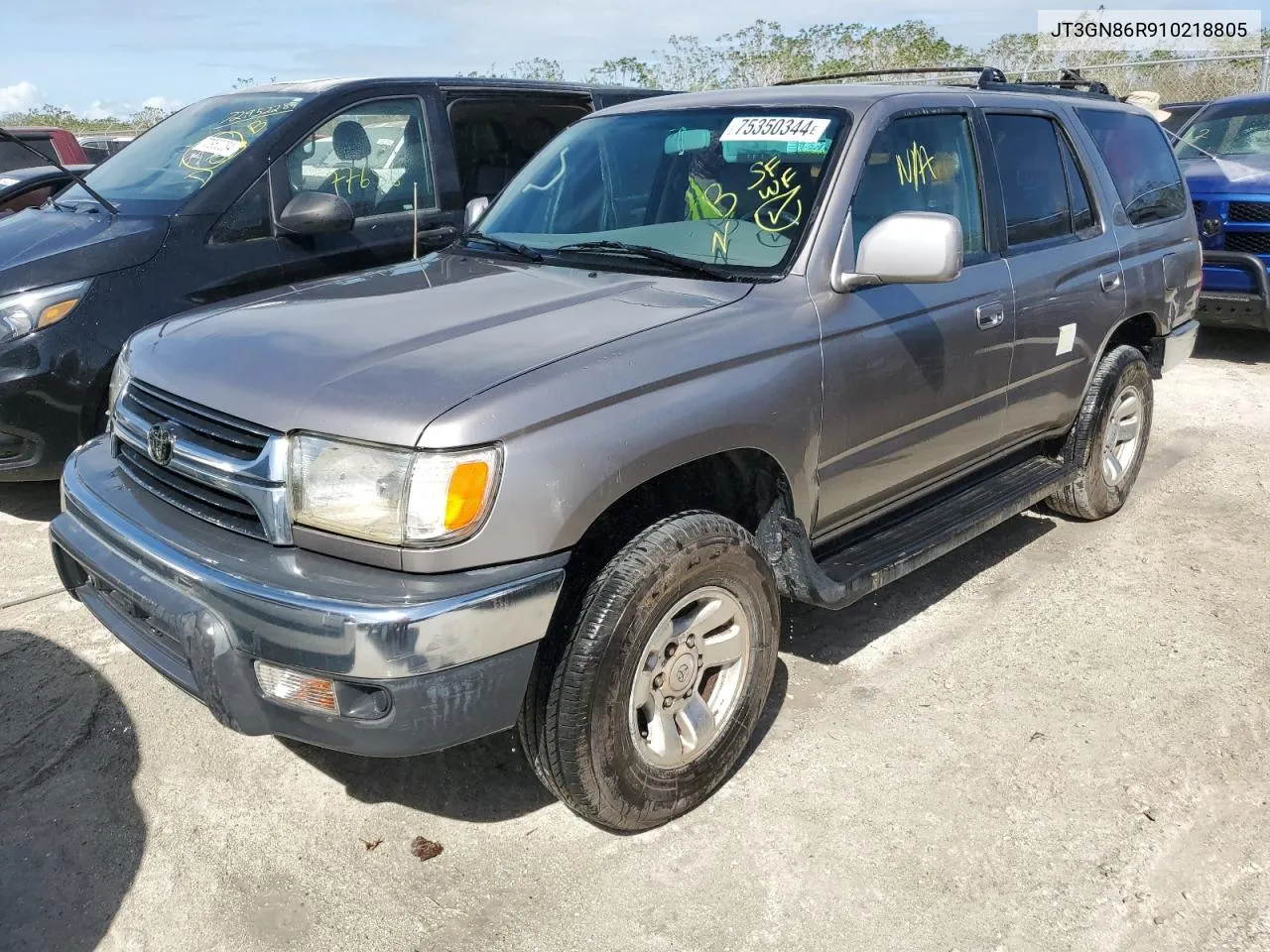 2001 Toyota 4Runner Sr5 VIN: JT3GN86R910218805 Lot: 75350344