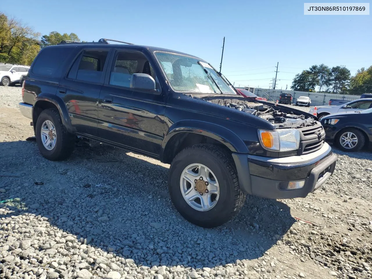 2001 Toyota 4Runner Sr5 VIN: JT3GN86R510197869 Lot: 75909414