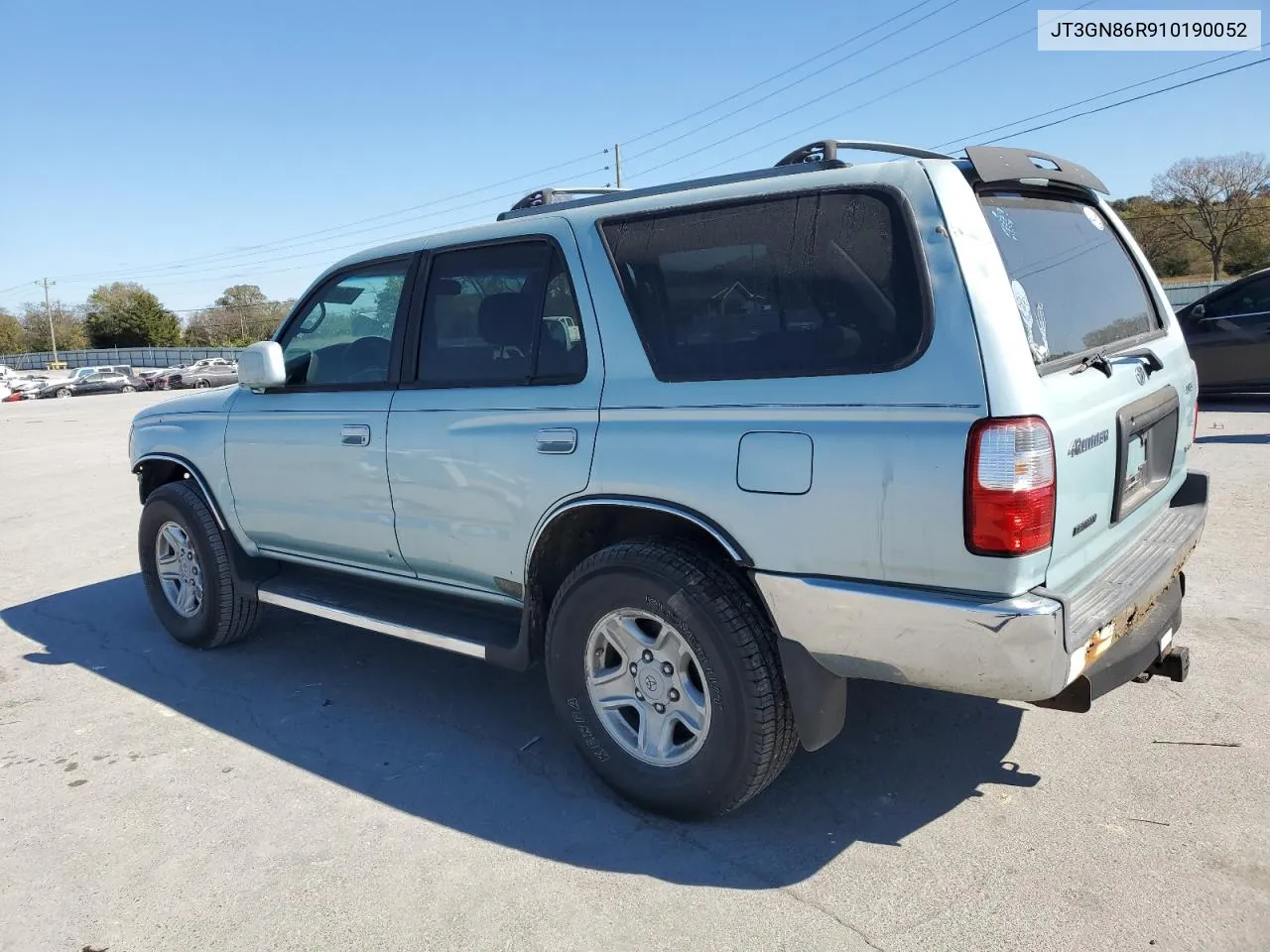 2001 Toyota 4Runner Sr5 VIN: JT3GN86R910190052 Lot: 76567264