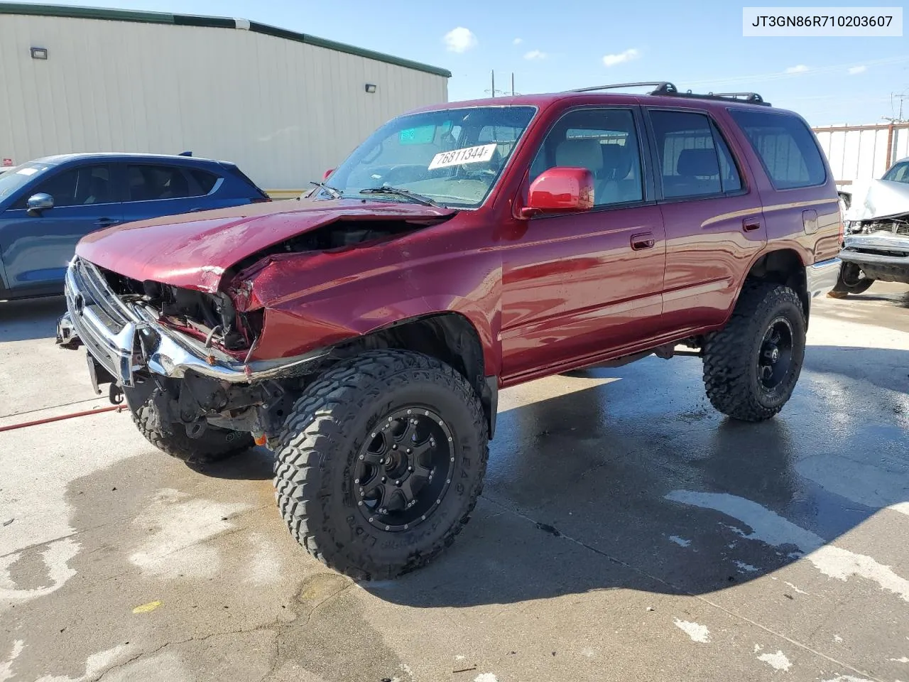 2001 Toyota 4Runner Sr5 VIN: JT3GN86R710203607 Lot: 76811344