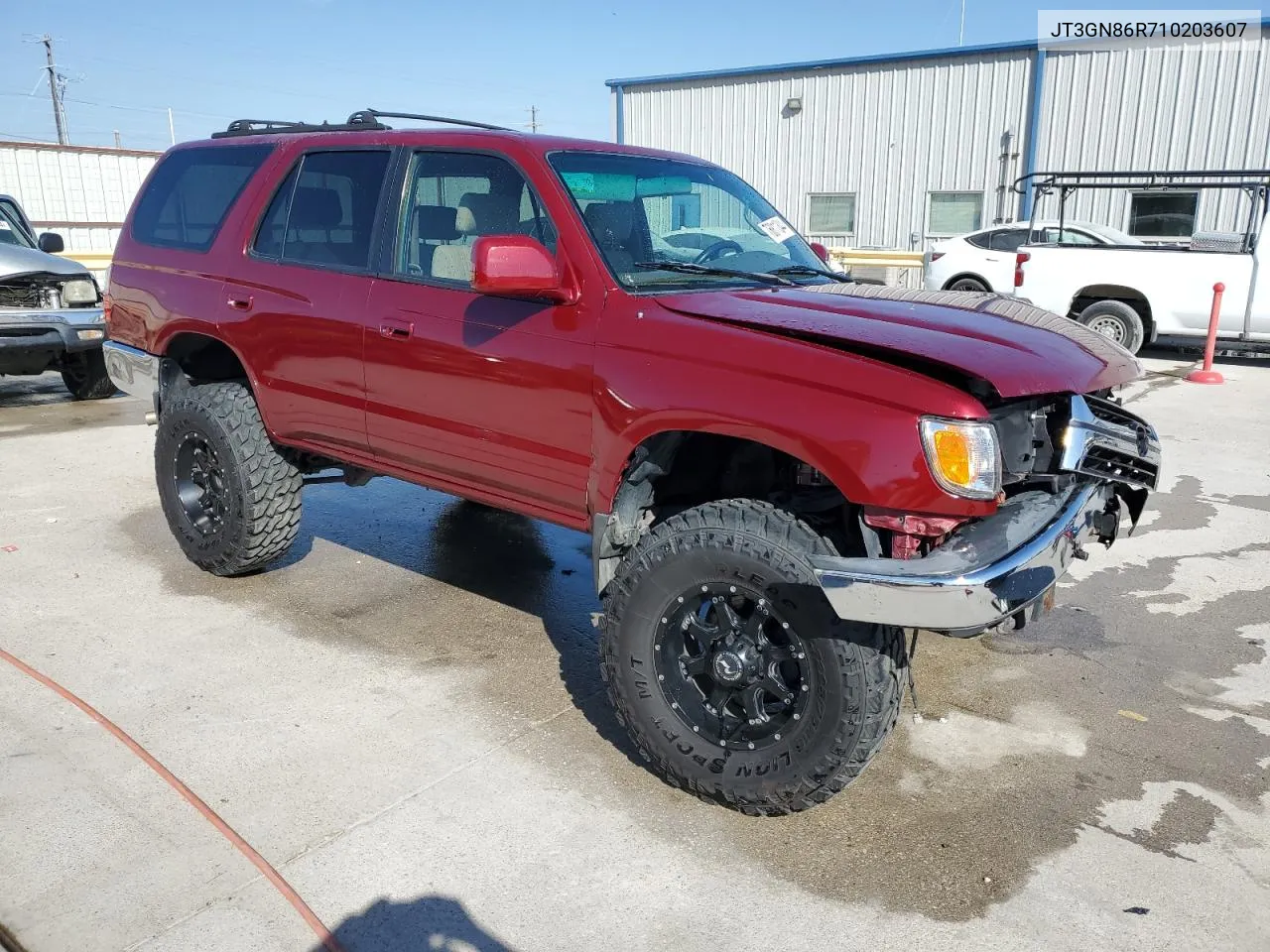 2001 Toyota 4Runner Sr5 VIN: JT3GN86R710203607 Lot: 76811344