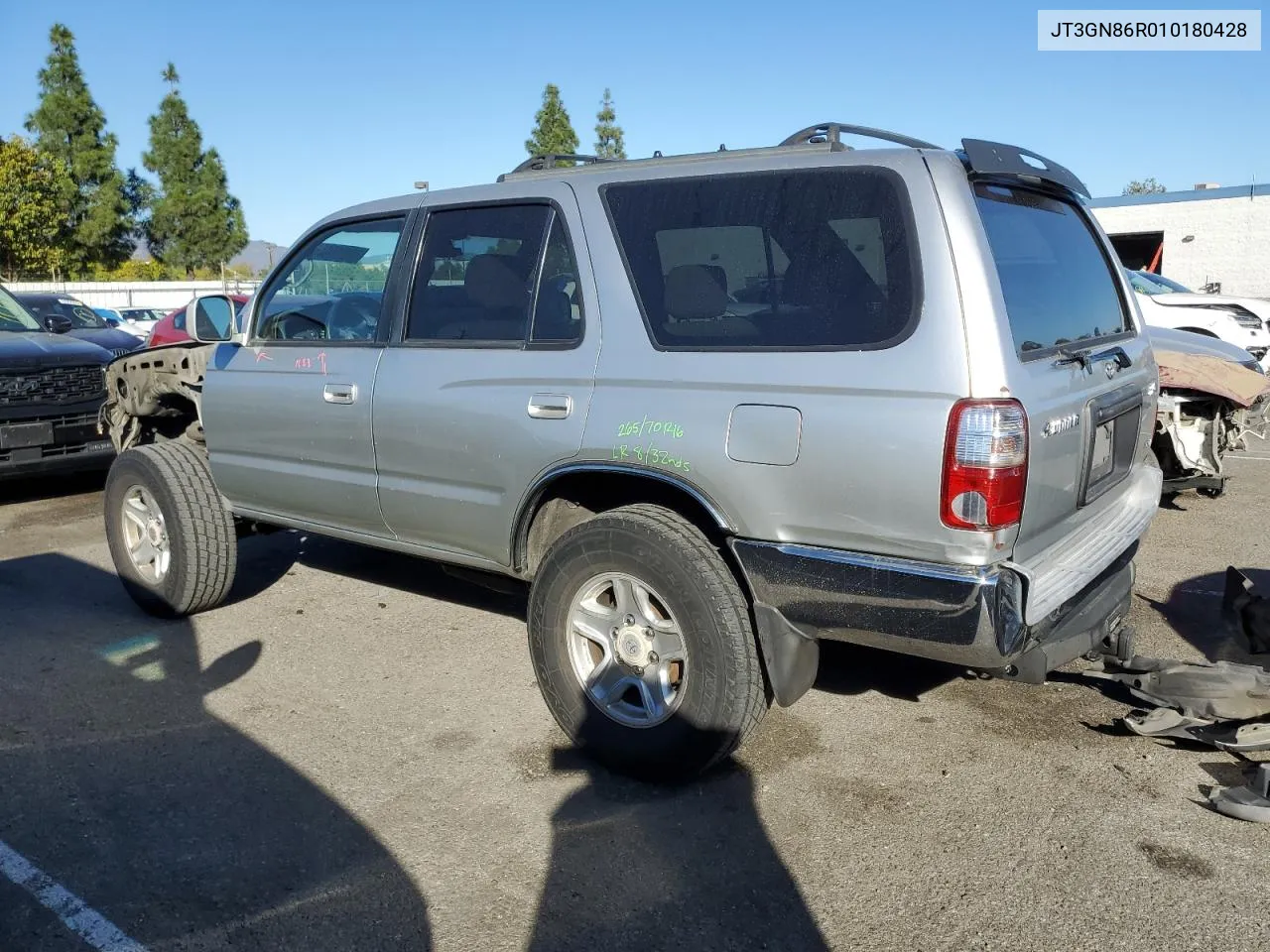 2001 Toyota 4Runner Sr5 VIN: JT3GN86R010180428 Lot: 80061094