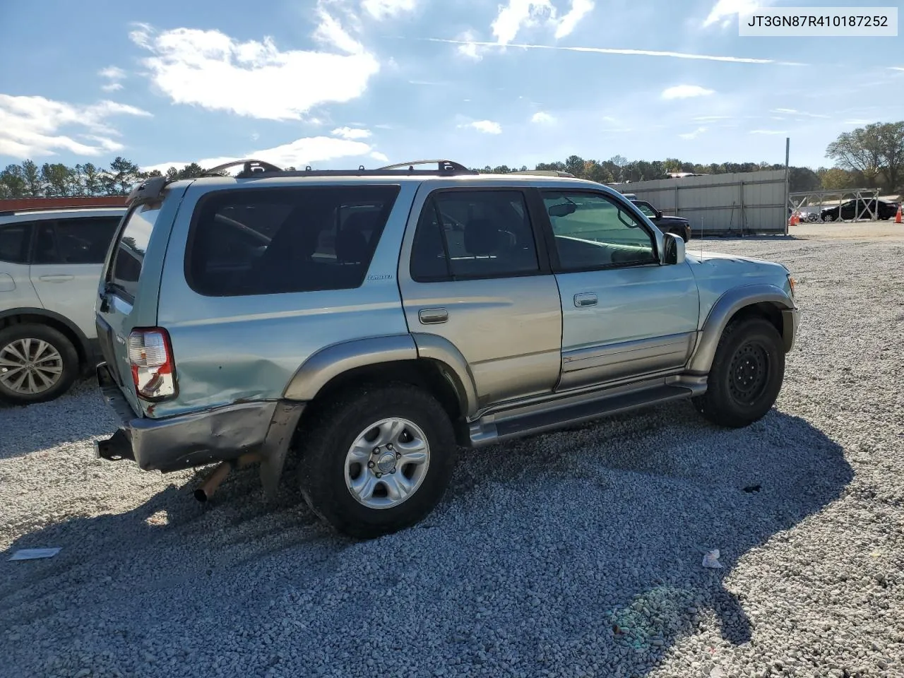 2001 Toyota 4Runner Limited VIN: JT3GN87R410187252 Lot: 80528504