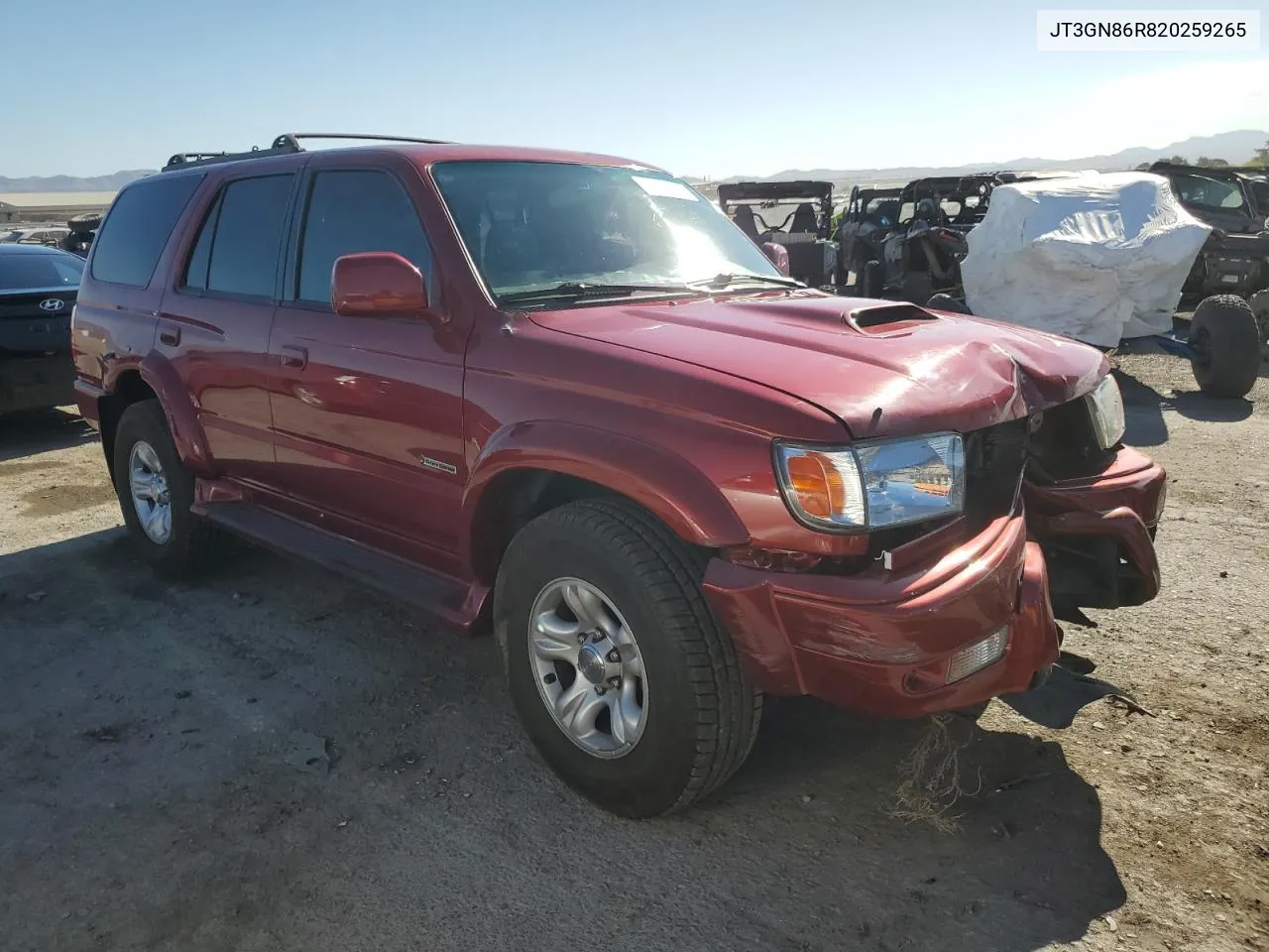 2002 Toyota 4Runner Sr5 VIN: JT3GN86R820259265 Lot: 60341594