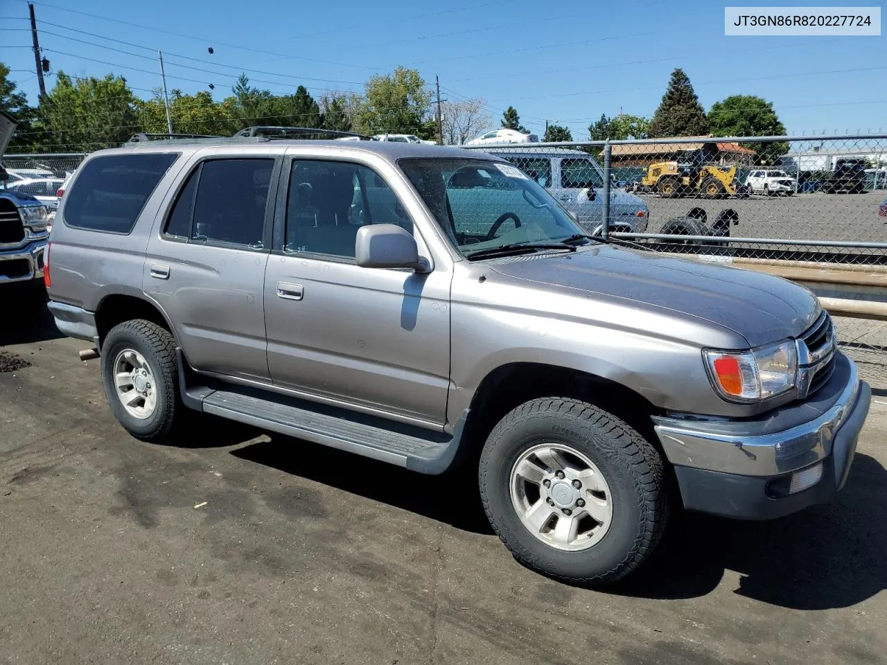 2002 Toyota 4Runner Sr5 VIN: JT3GN86R820227724 Lot: 63217704