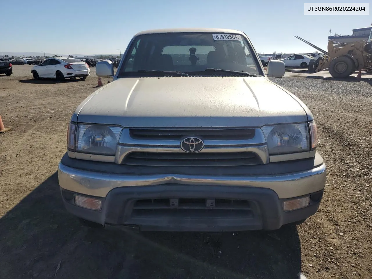 2002 Toyota 4Runner Sr5 VIN: JT3GN86R020224204 Lot: 67610564