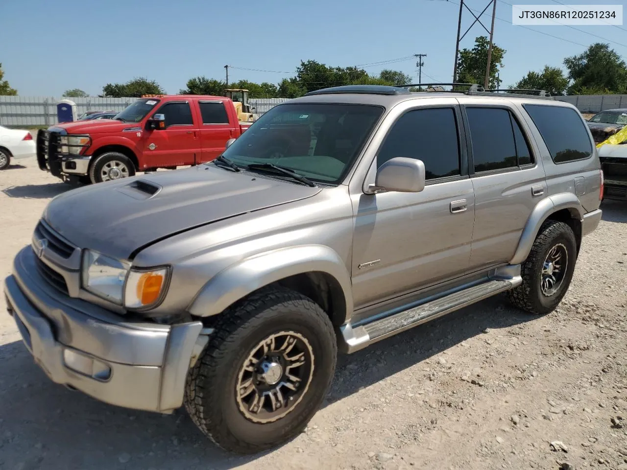 2002 Toyota 4Runner Sr5 VIN: JT3GN86R120251234 Lot: 70424944