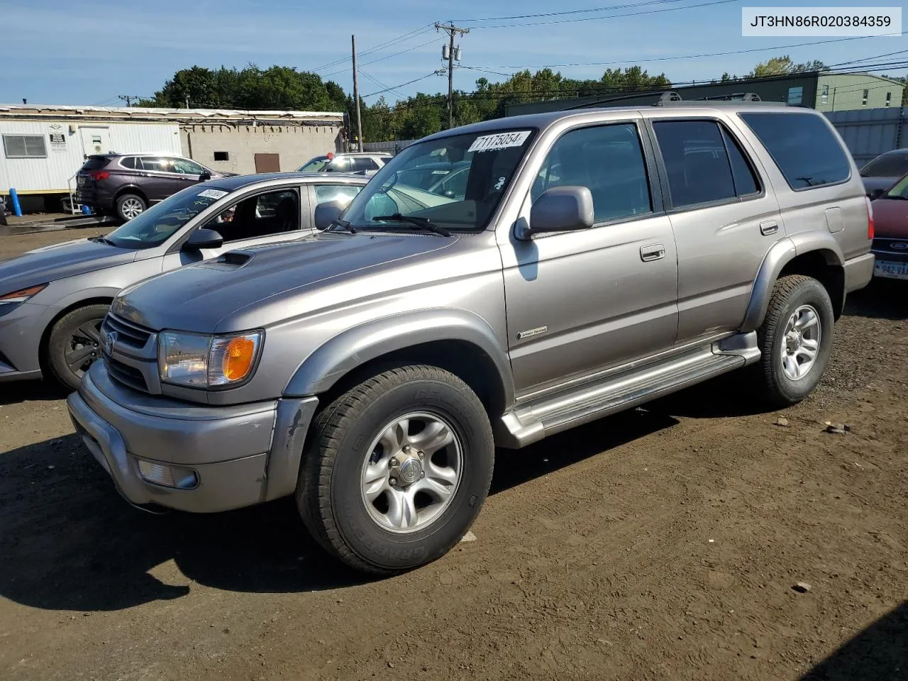 2002 Toyota 4Runner Sr5 VIN: JT3HN86R020384359 Lot: 71175054