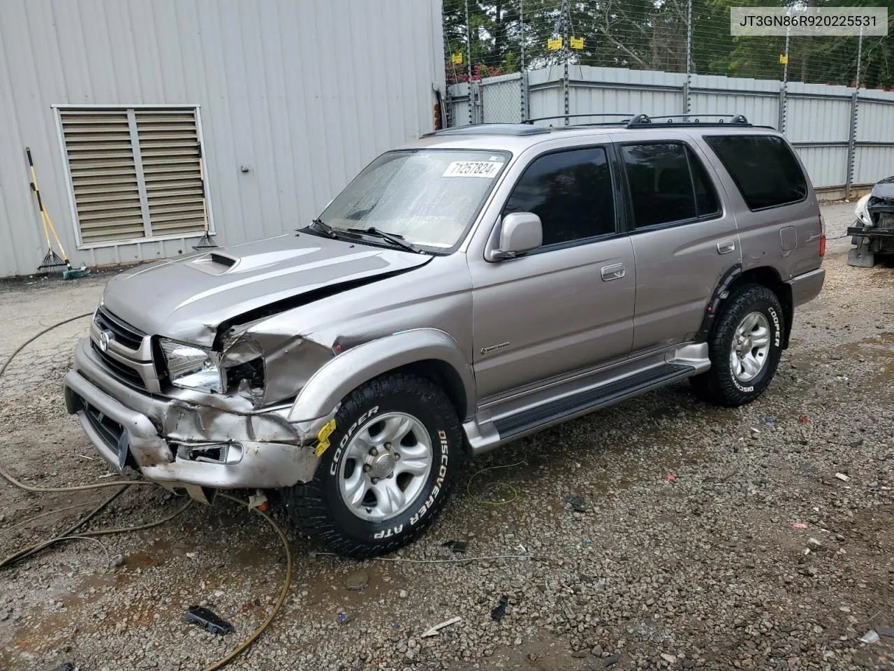 JT3GN86R920225531 2002 Toyota 4Runner Sr5