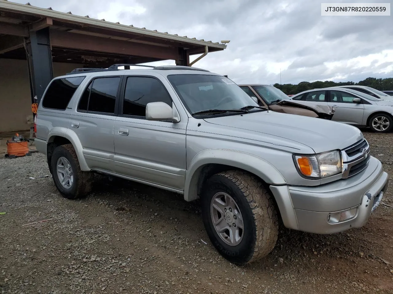 2002 Toyota 4Runner Limited VIN: JT3GN87R820220559 Lot: 71580244