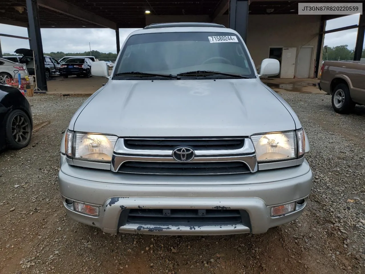 2002 Toyota 4Runner Limited VIN: JT3GN87R820220559 Lot: 71580244