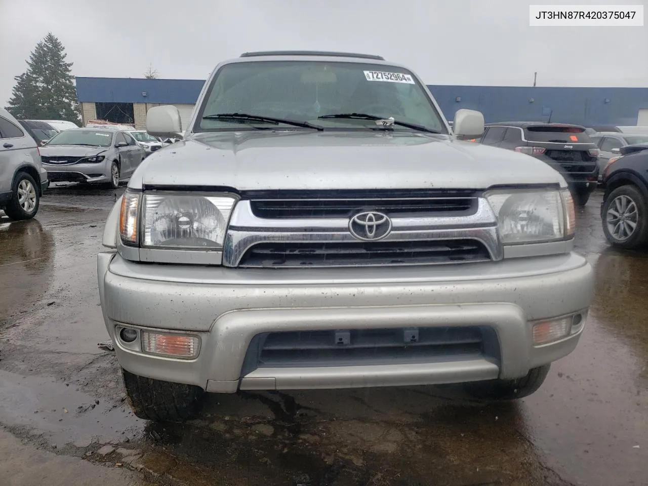 2002 Toyota 4Runner Limited VIN: JT3HN87R420375047 Lot: 72752964