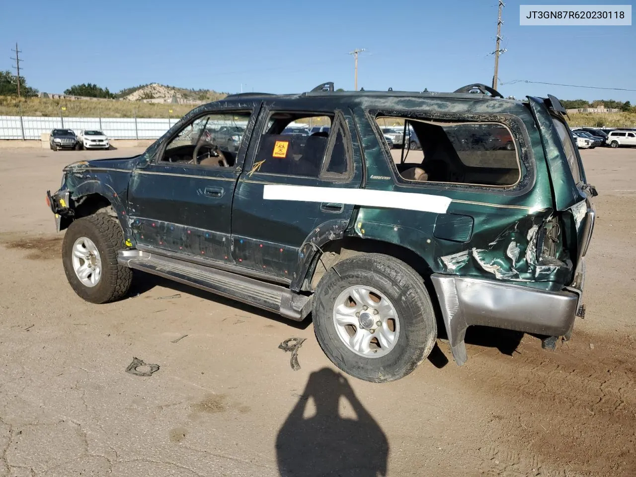 2002 Toyota 4Runner Limited VIN: JT3GN87R620230118 Lot: 74472764